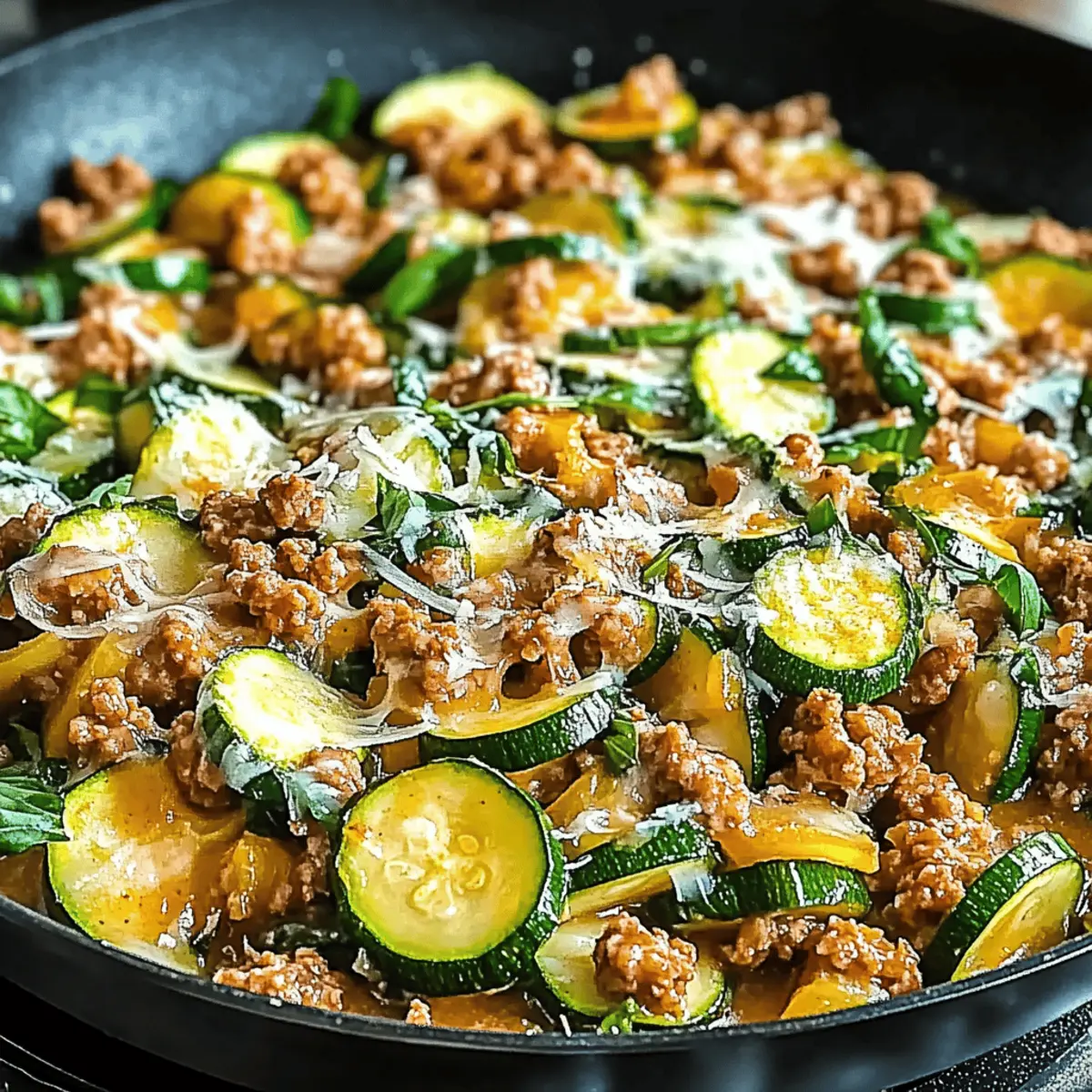 Ground Turkey and Zucchini Skillet