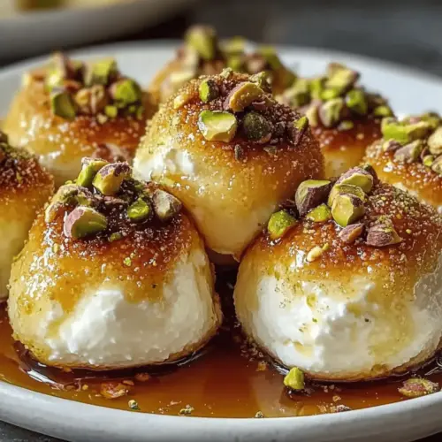 Ricotta Pistachio Honey Bites