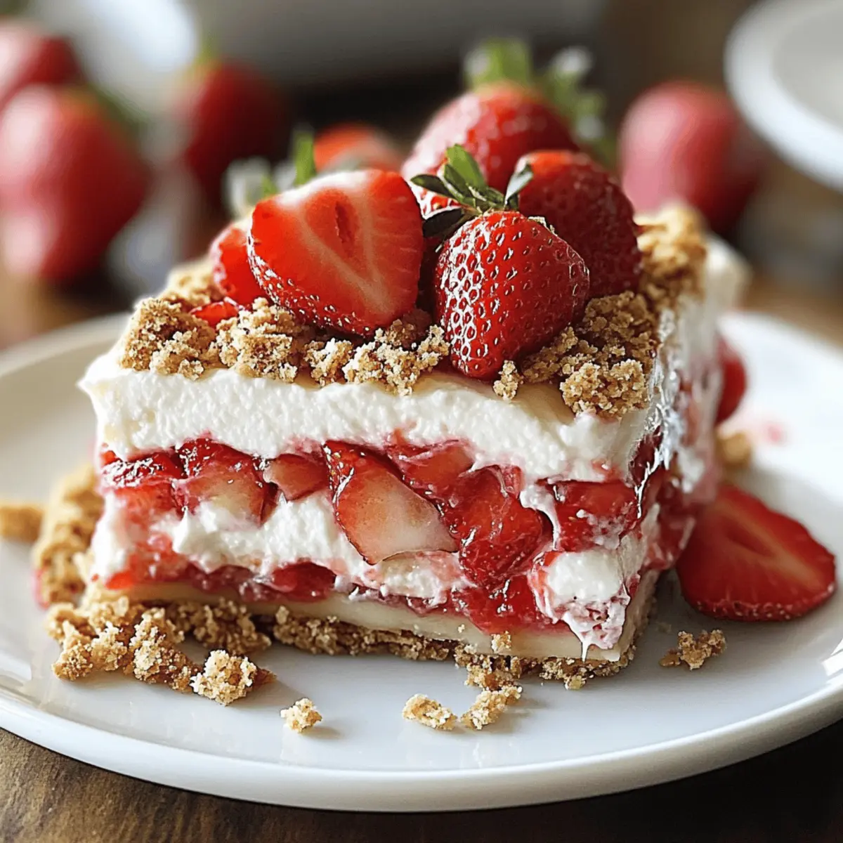 No Bake Strawberry Lasagna: A Refreshing Summer Treat 4 No Bake Strawberry Lasagna