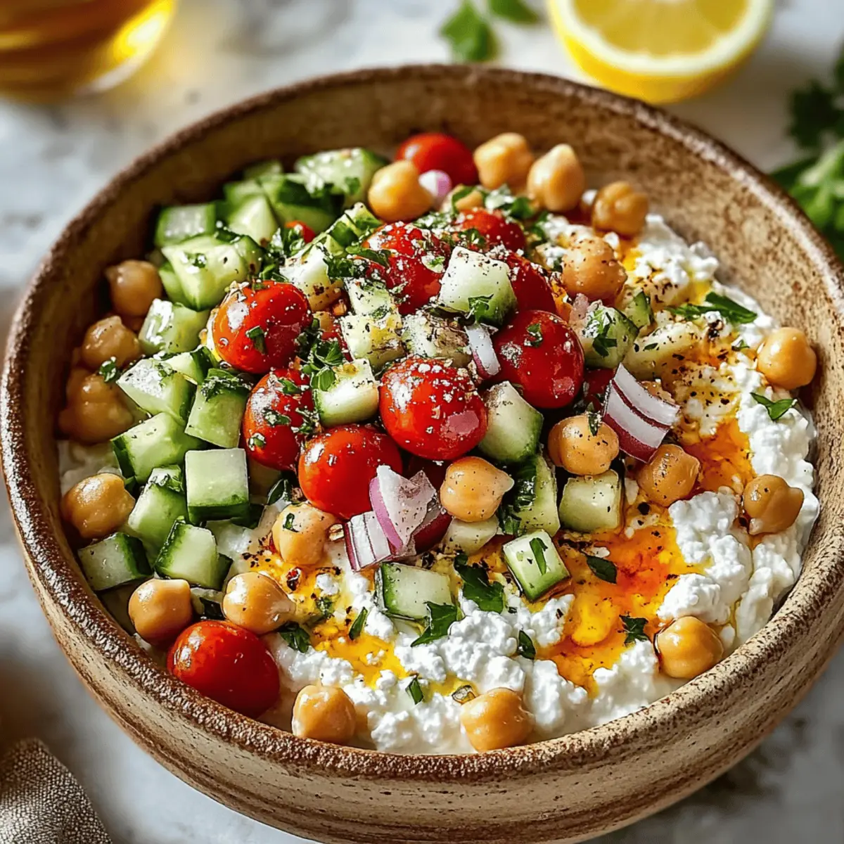 Cottage Cheese and Chickpea Salad: A Fresh Protein Boost 4 Cottage Cheese and Chickpea Salad