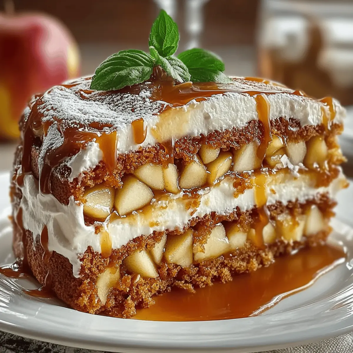 Caramel Apple Layers Cake