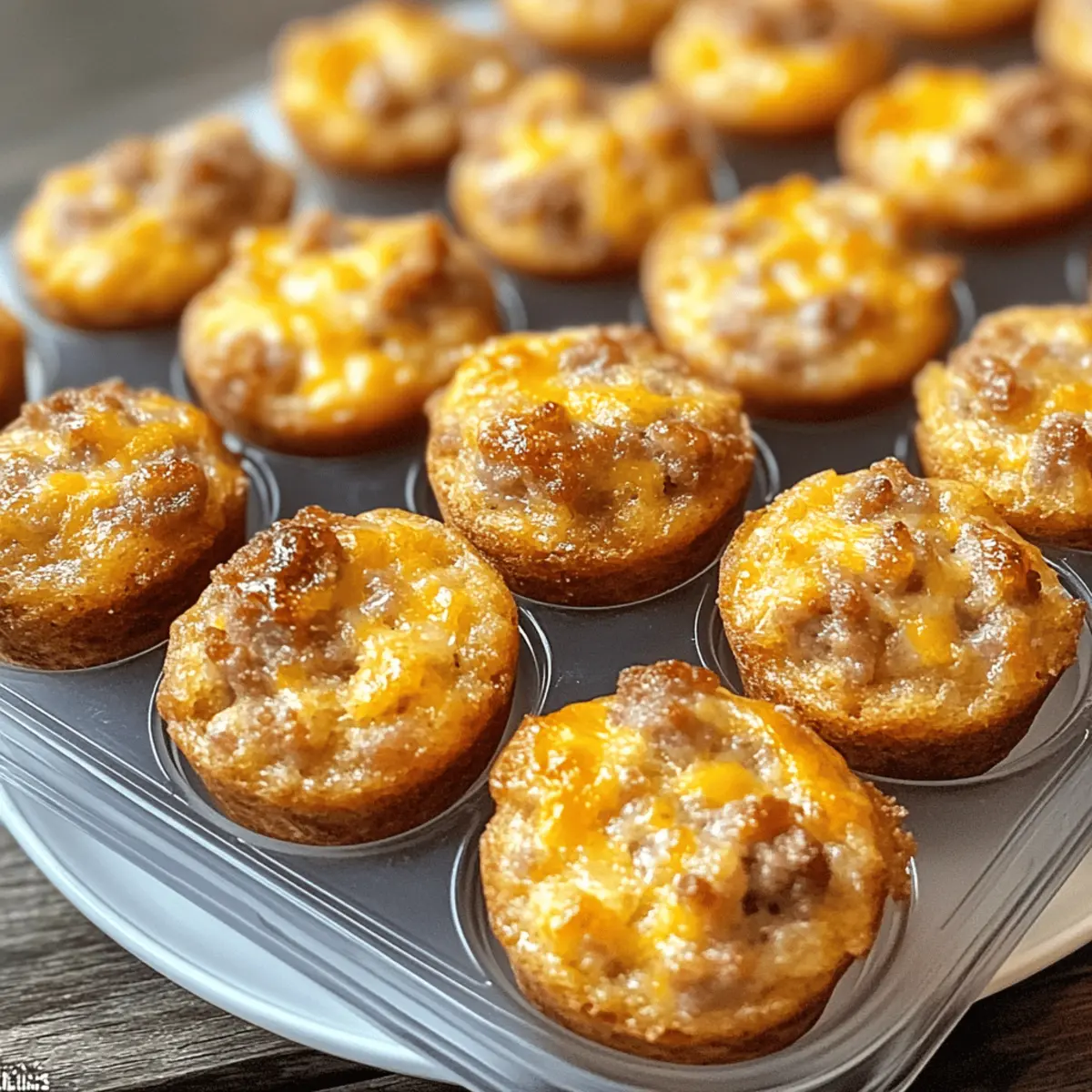 Pancake Sausage Mini Muffins