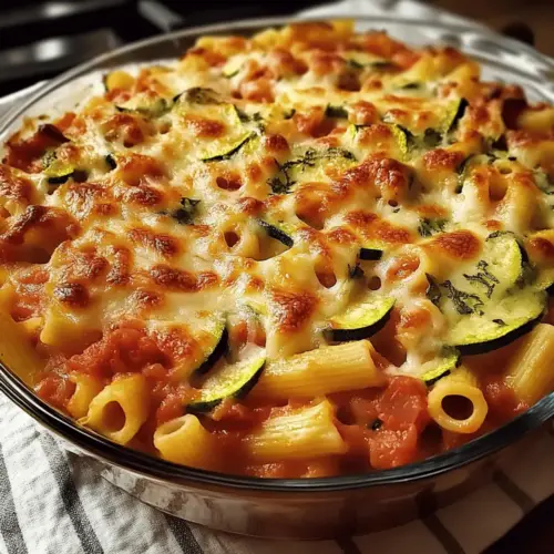 Zucchini Tomato Pasta Bake