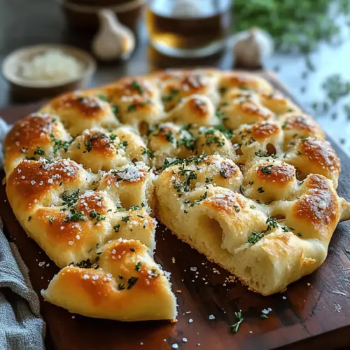 Garlic Parmesan Focaccia Bread