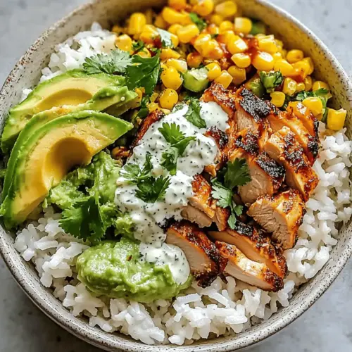 Street Corn Chicken Rice Bowl