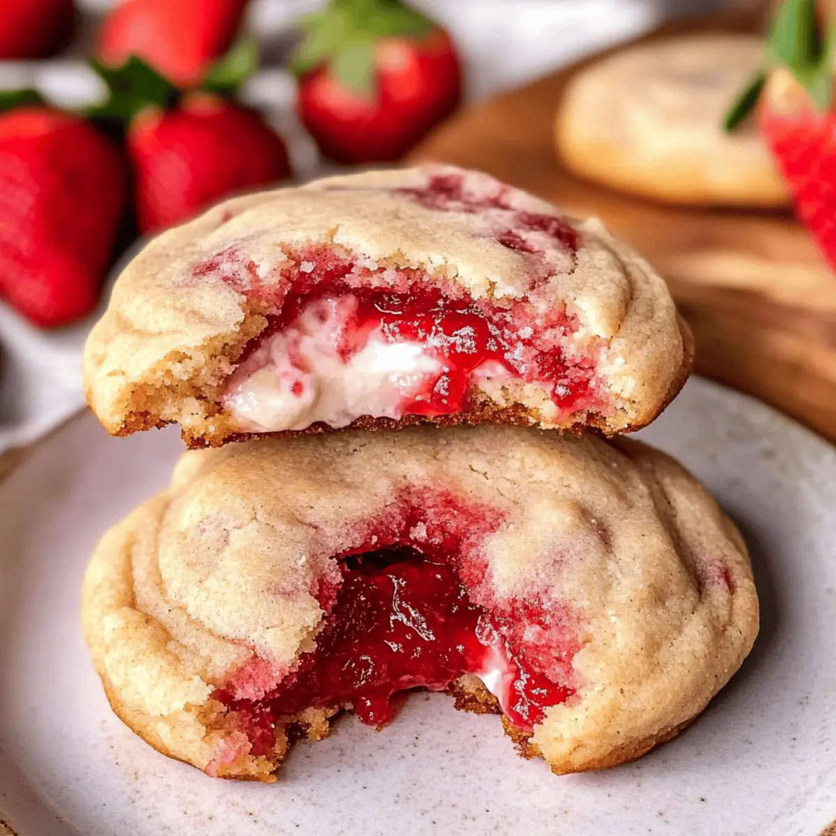 Strawberry Cheesecake Cookies
