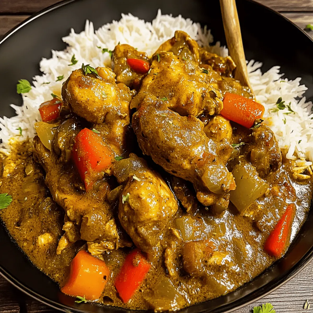 Authentic Jamaican Curry Chicken