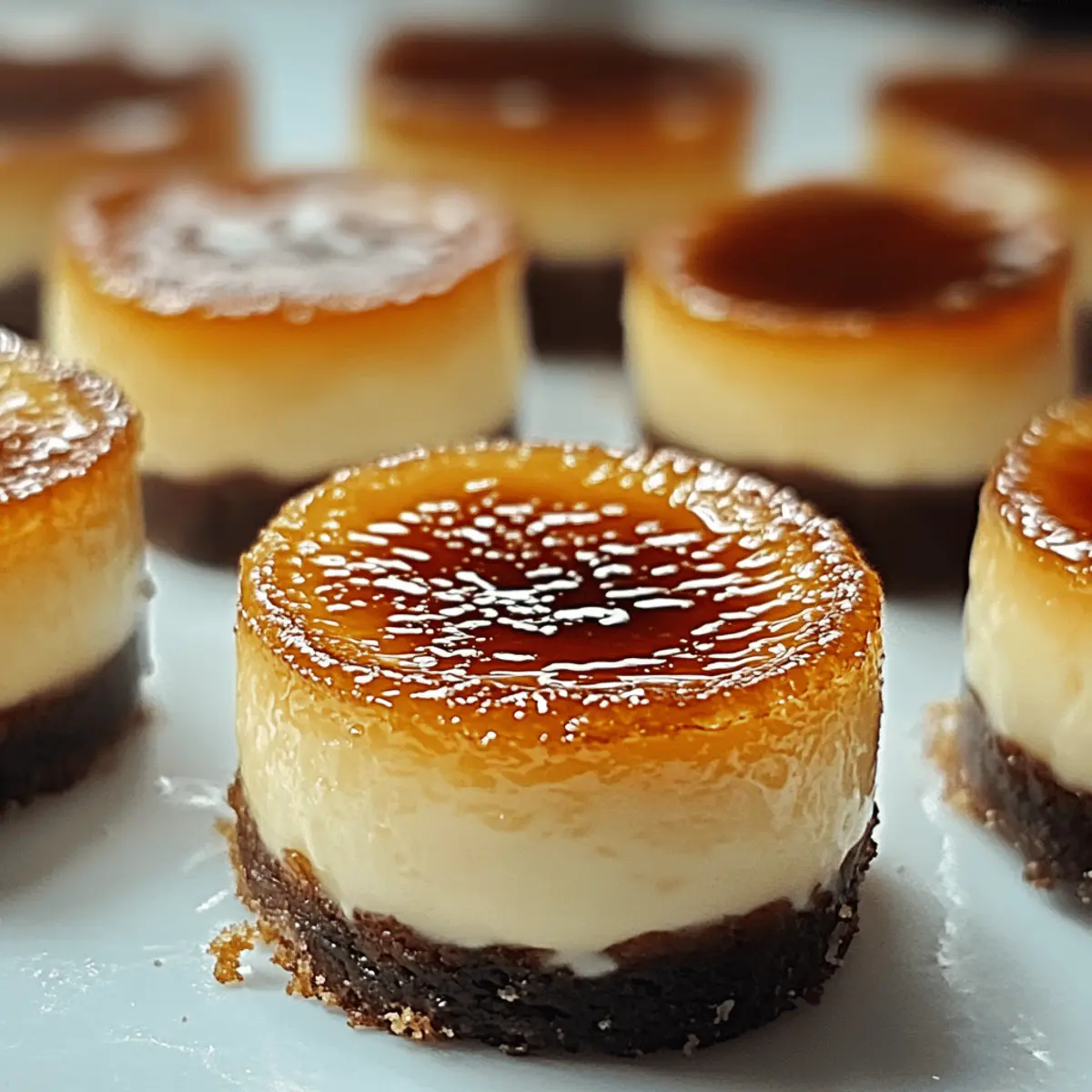 Mini Crème Brûlée Cheesecakes