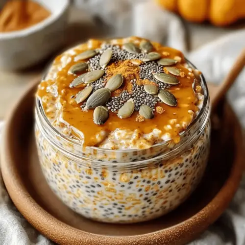 Pumpkin Pie Overnight Oats with Chia
