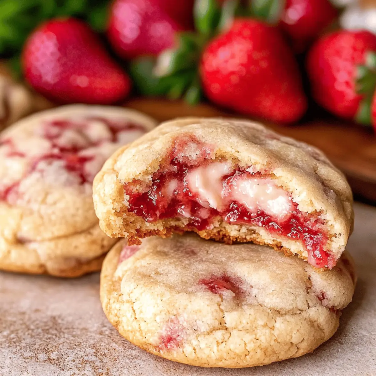 Strawberry Cheesecake Cookies