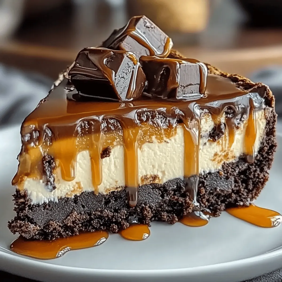 Caramel Brownie Cheesecake