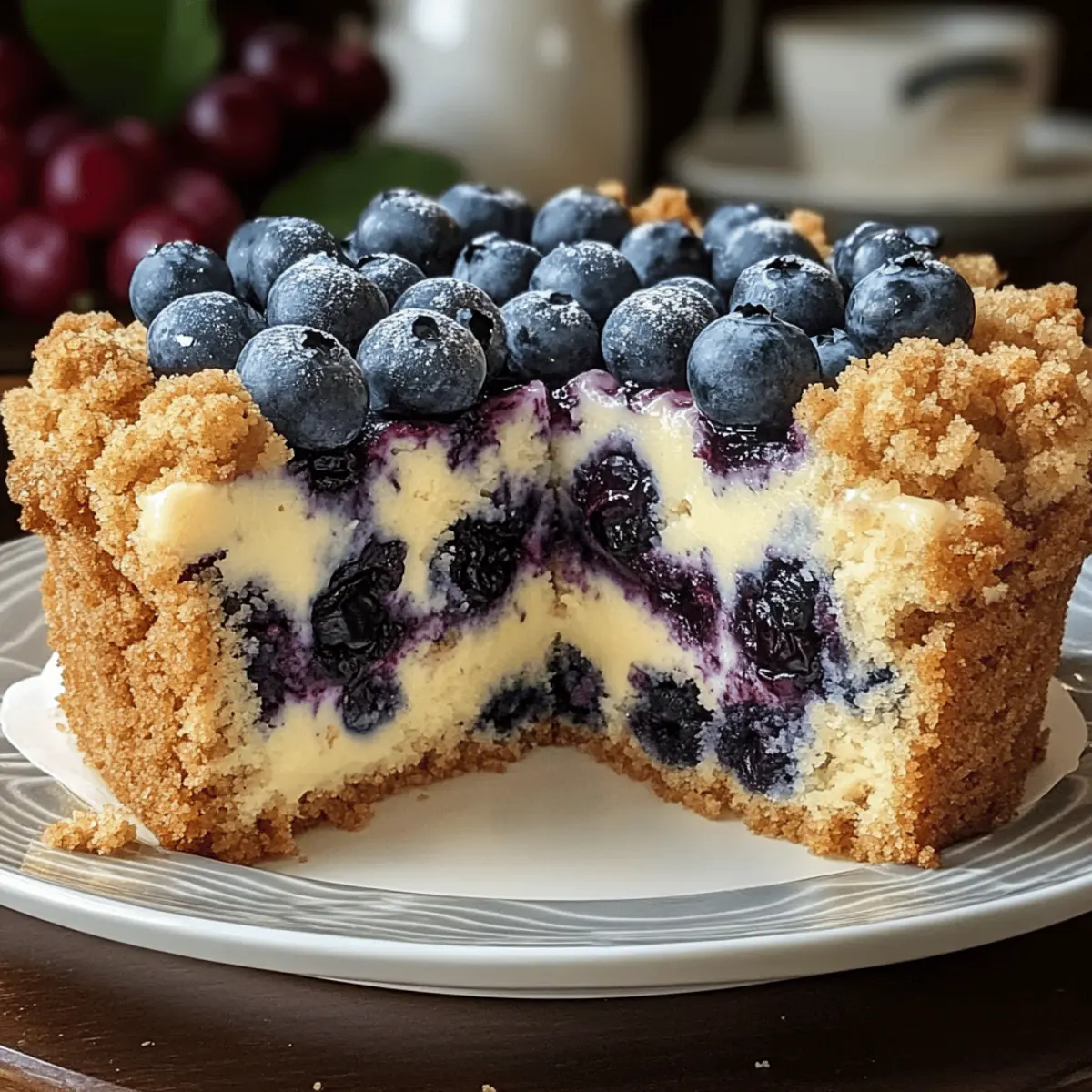 Blueberry Cream Cheese Crumb Cake