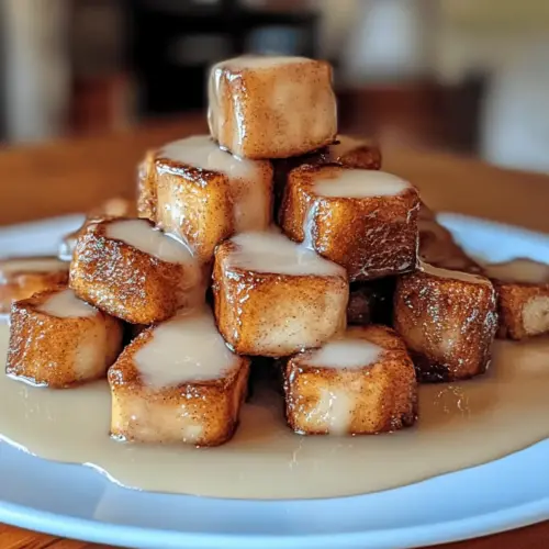 Cinnamon Roll French Toast Bites