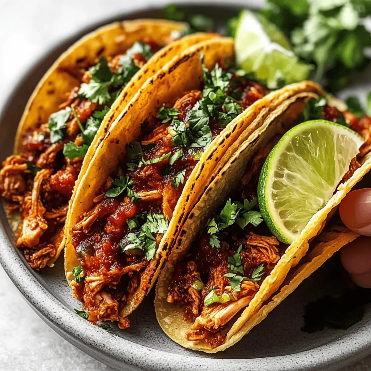 Chicken Birria Tacos