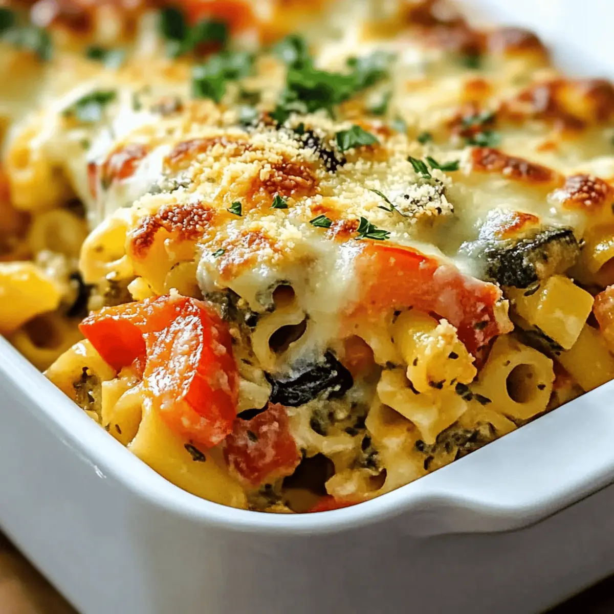Mediterranean Vegetable Pasta Bake