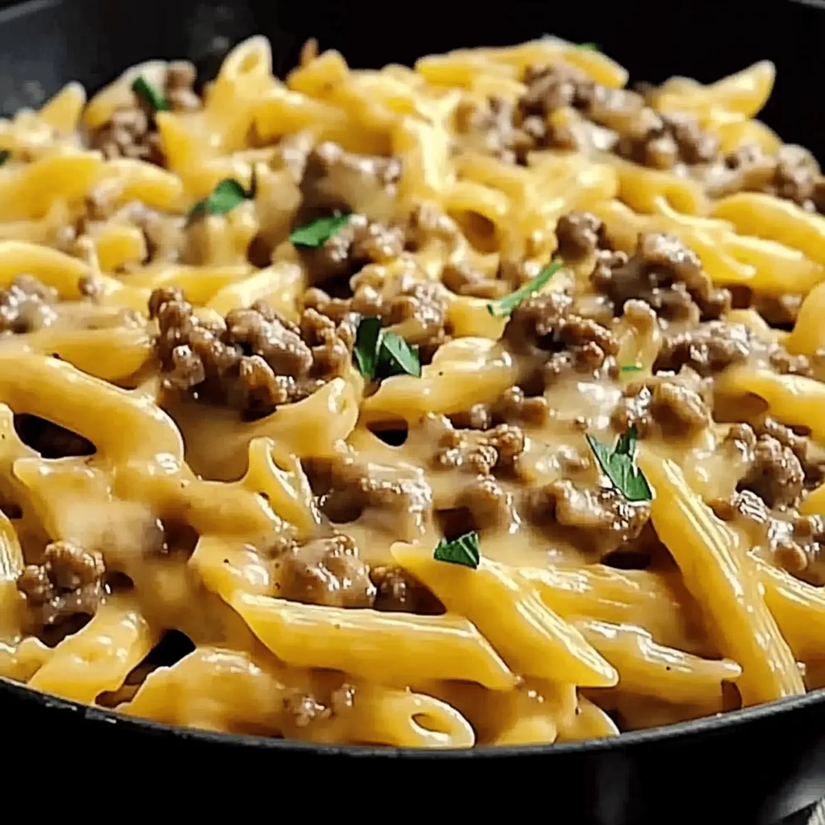 Beef and Garlic Butter Pasta