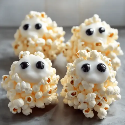 Ghost Popcorn Balls