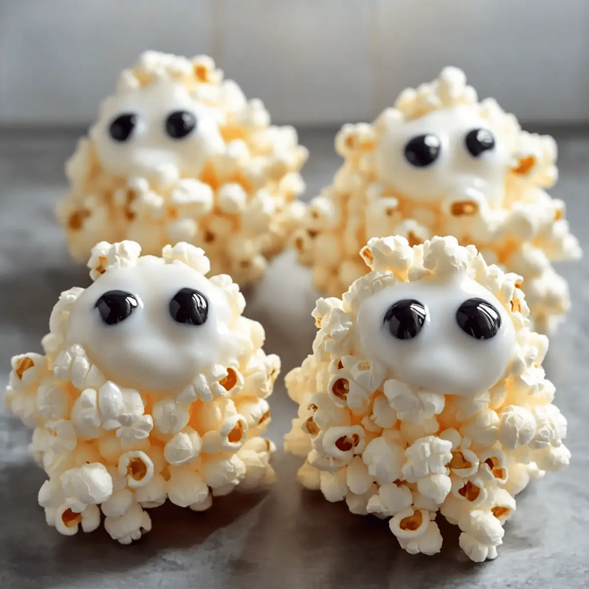 Spooktacular Ghost Popcorn Balls for a Festive Halloween Treat 4 Ghost Popcorn Balls