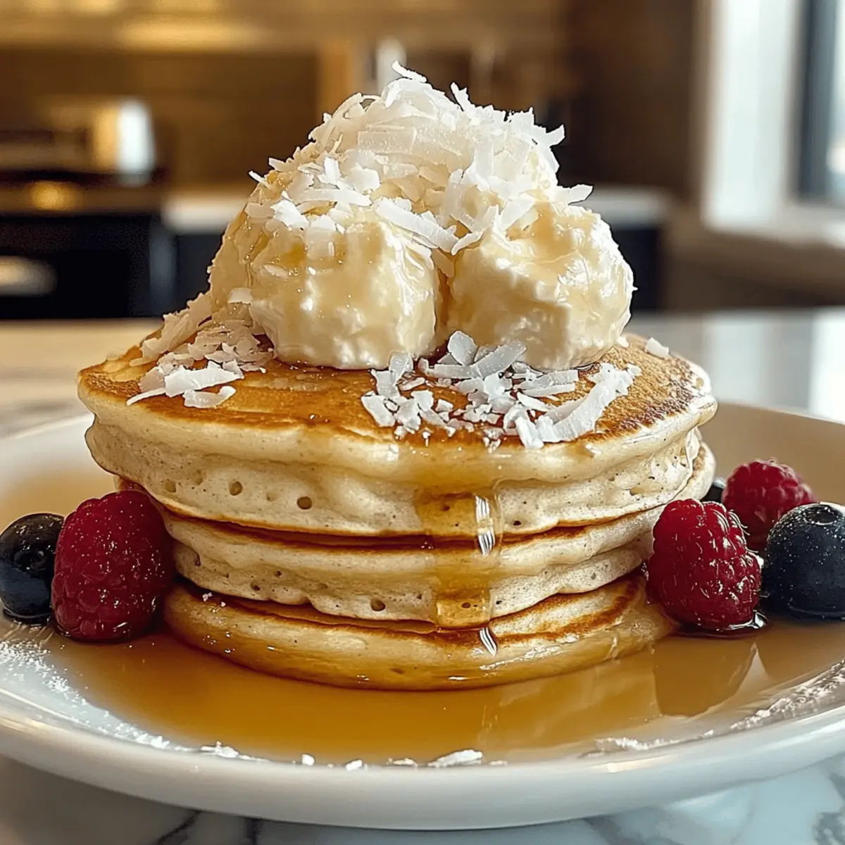 Sweet Coconut Cream Pancakes pclwhm