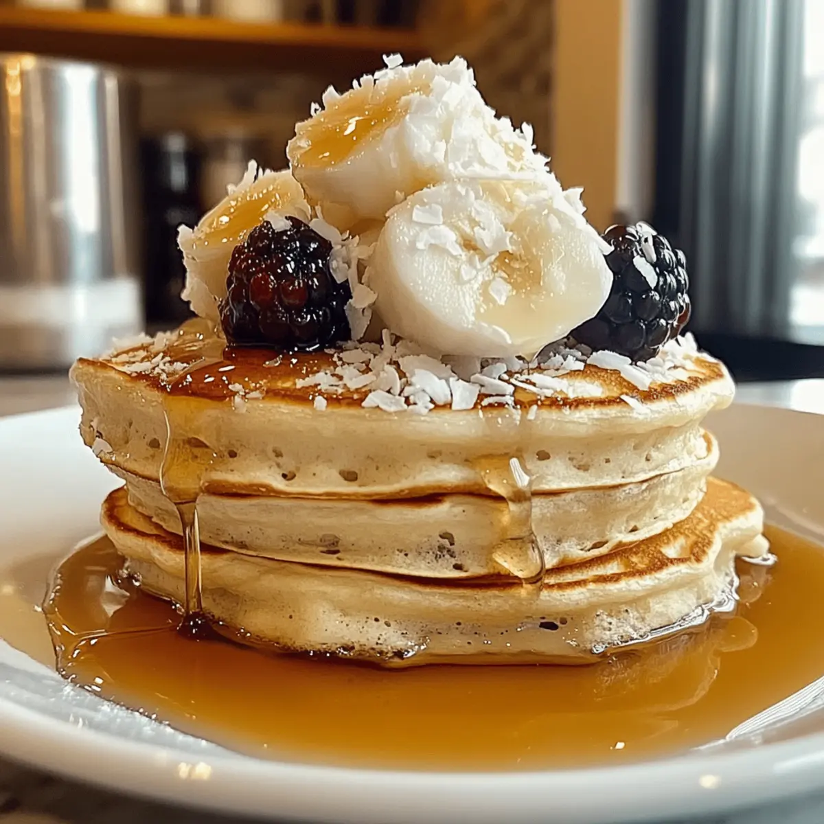 Photo inspiration: Fresh Look at Irresistible Sweet Coconut Cream Pancakes For A Delicious Breakfast