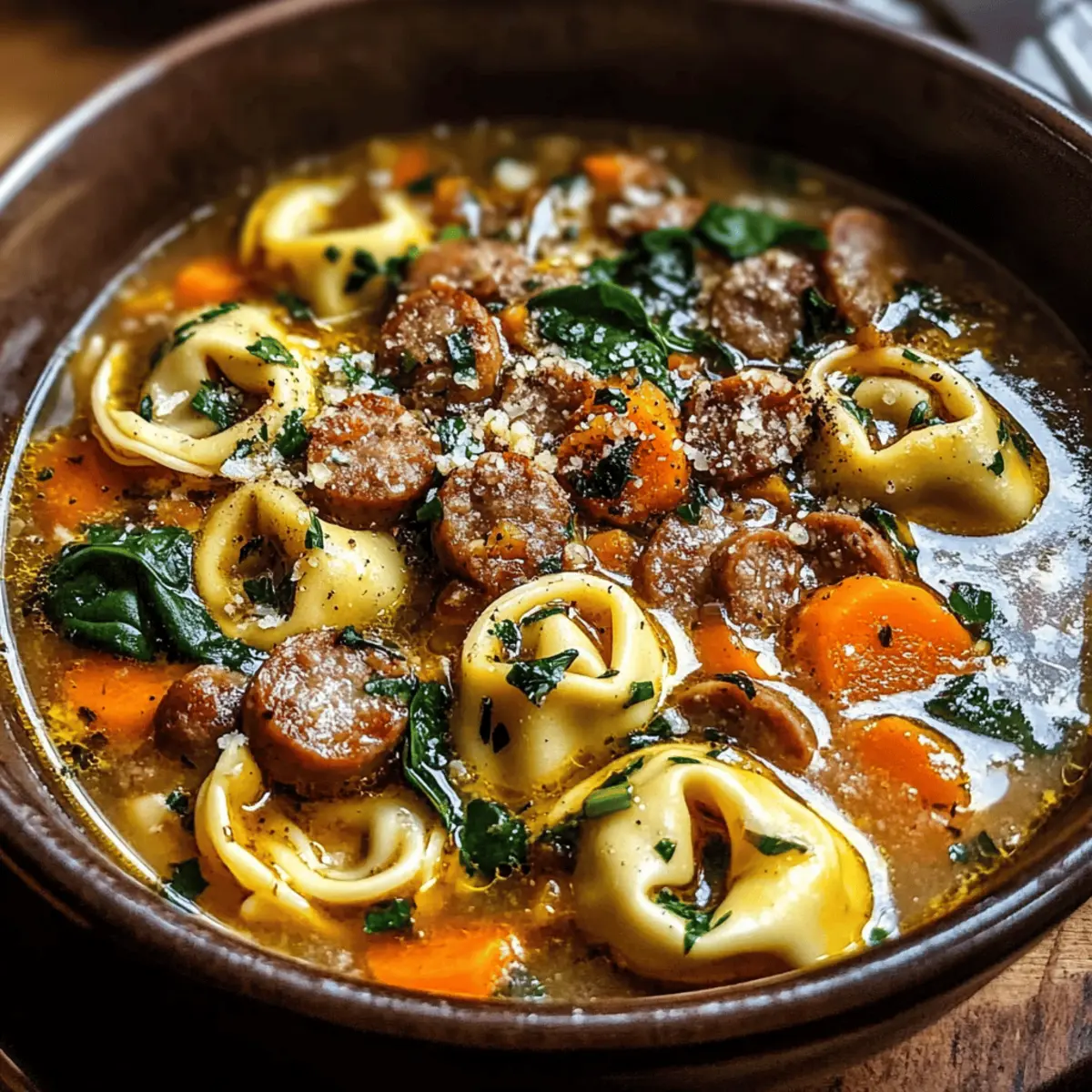 Tortellini Soup with Sausage af9oav