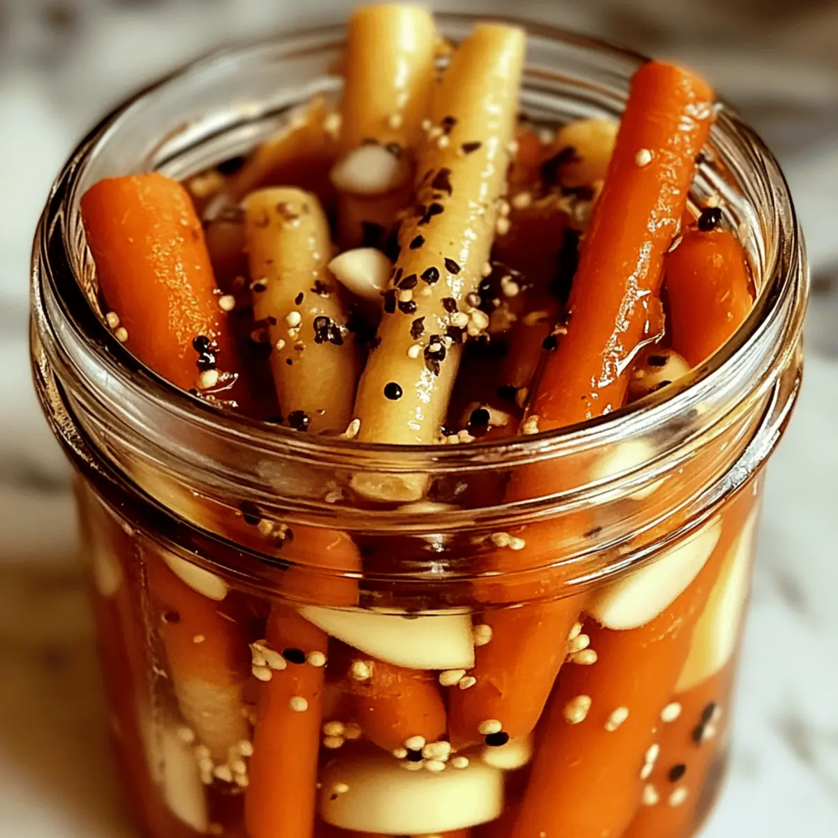 Zesty Garlic Ginger Pickled Carrots q2uhik