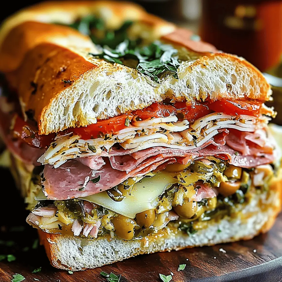 Savor the Flavor of an Authentic Muffaletta Sandwich 4 Authentic Muffaletta Sandwich