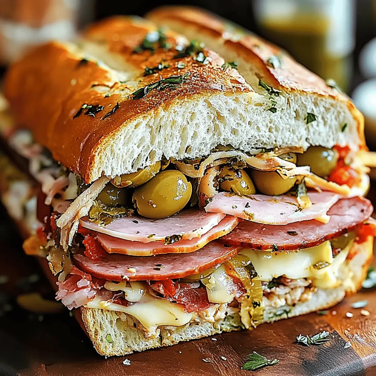 Authentic Muffaletta Sandwich lzovct