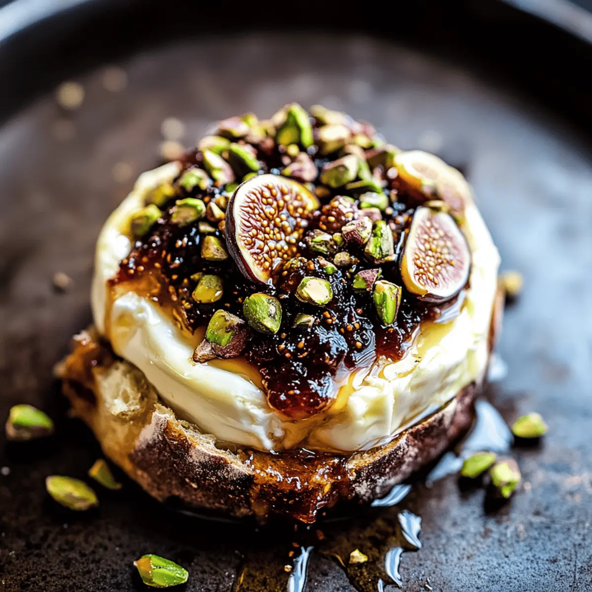 Brie with Honey Fig and Pistachio eghajl