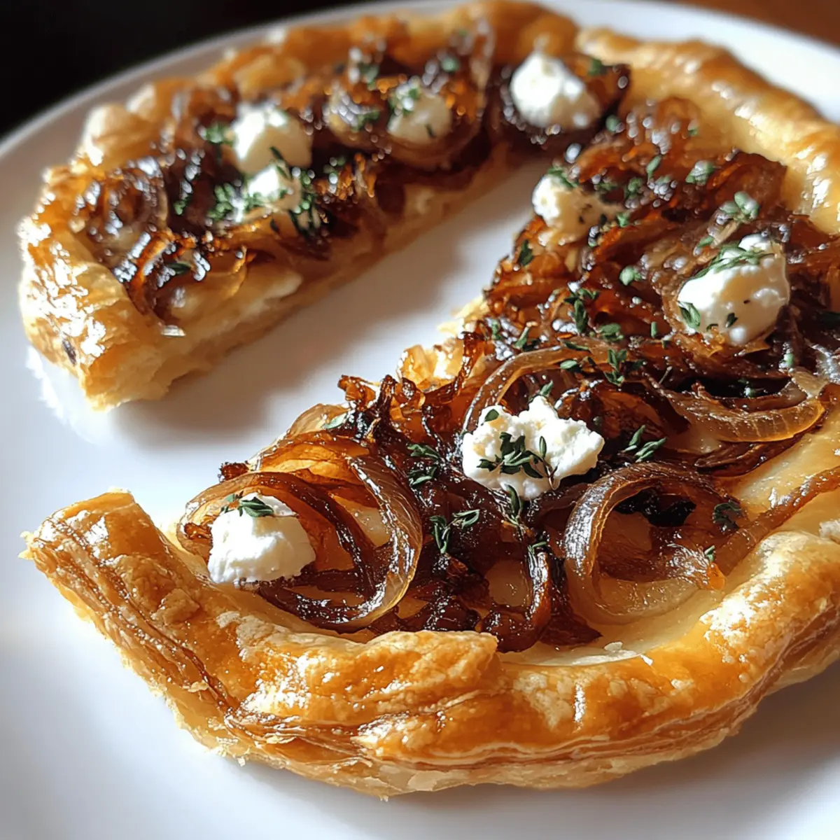 Caramelized Onion and Goat Cheese Tarts adgvnk