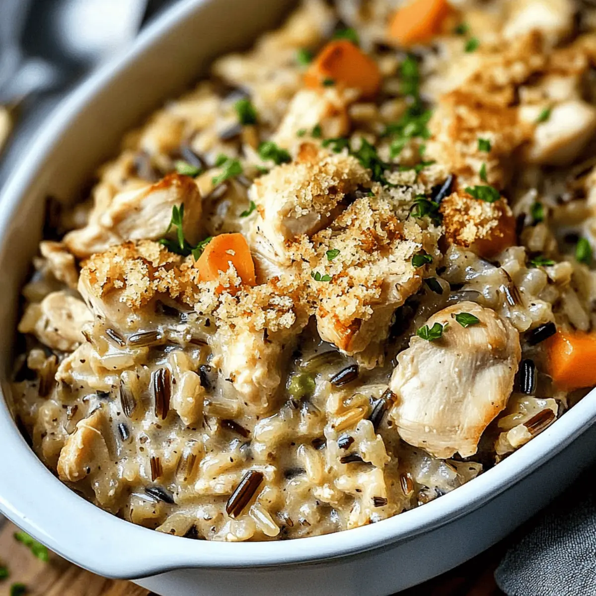 Chicken Wild Rice Casserole o81v0o