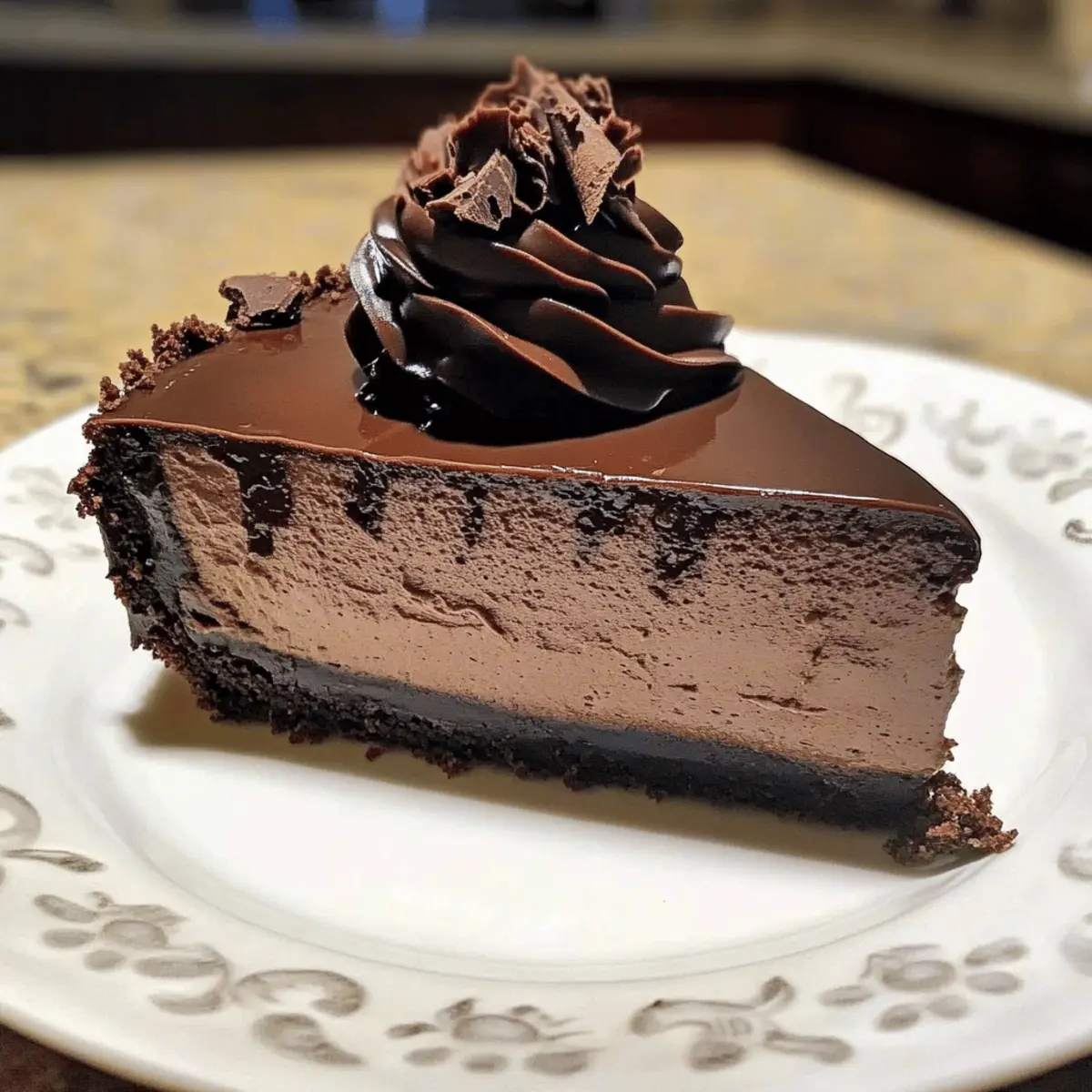 Indulge in Chocolate Fudge Truffle Cheesecake Bliss 4 Chocolate Fudge Truffle Cheesecake
