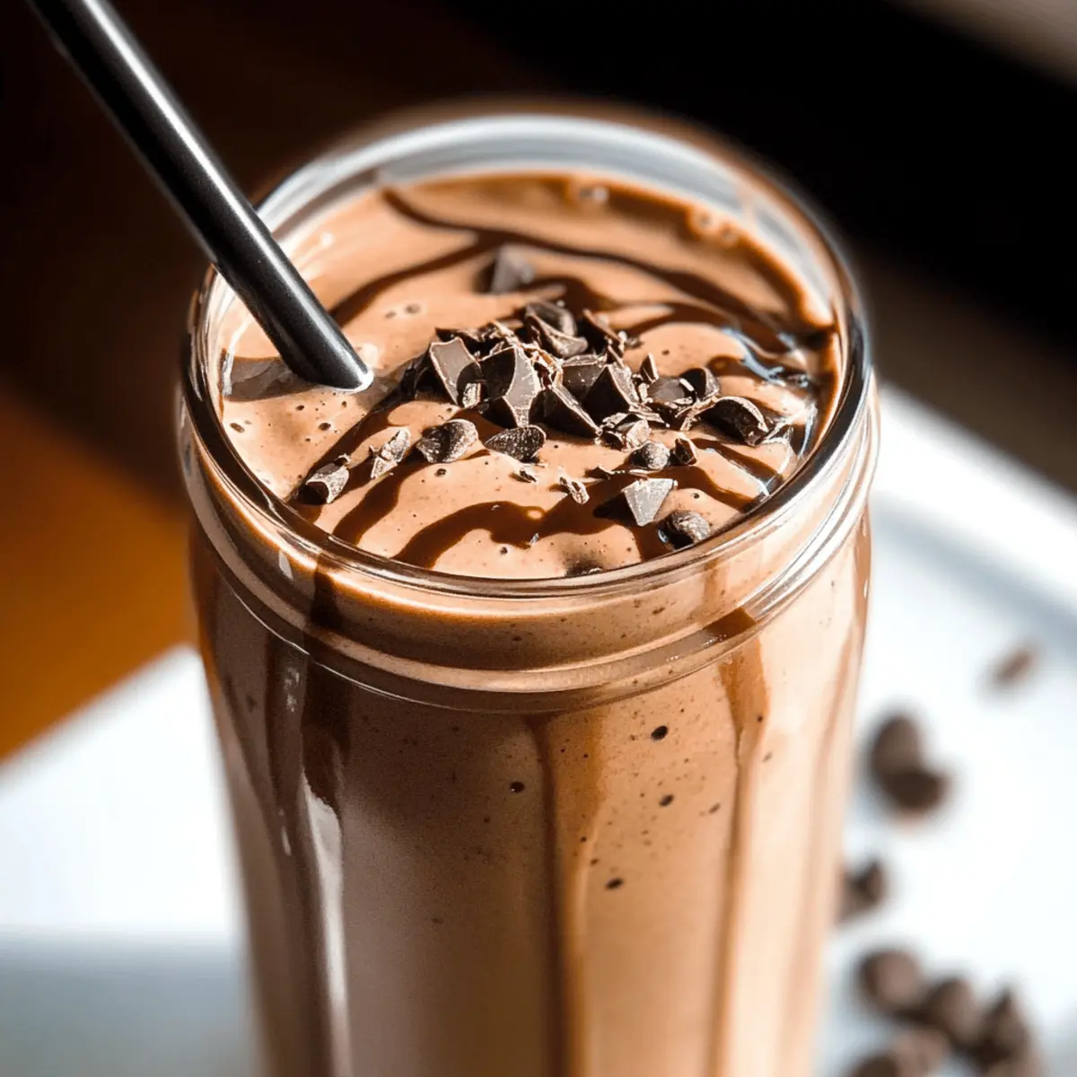 Chocolate Protein Shake qugsvo