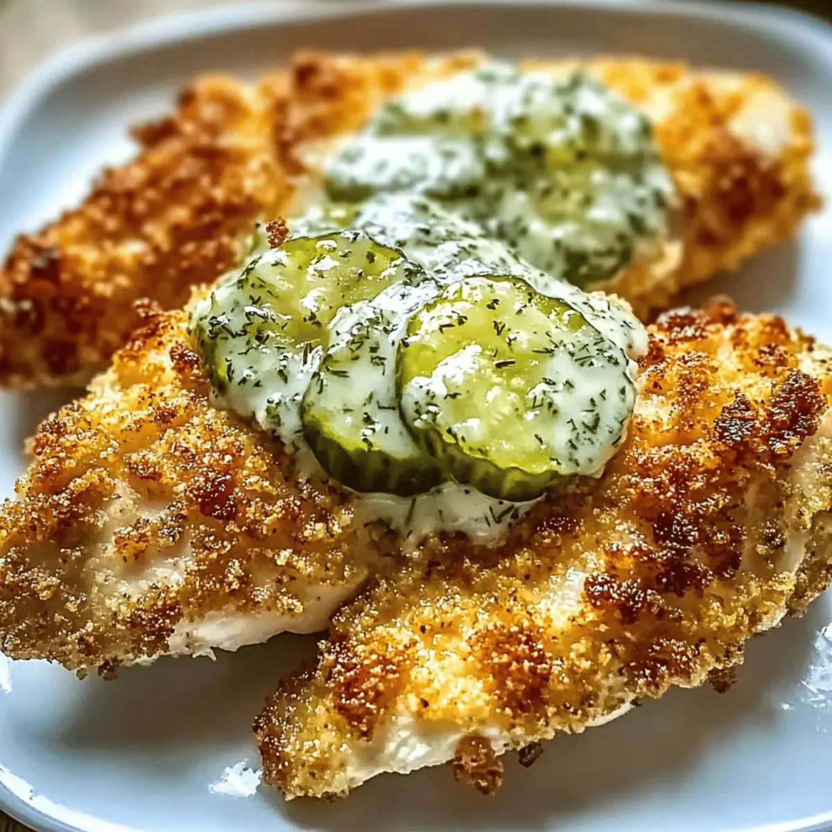 Crispy Dill Pickle Parmesan Chicken ekotfd