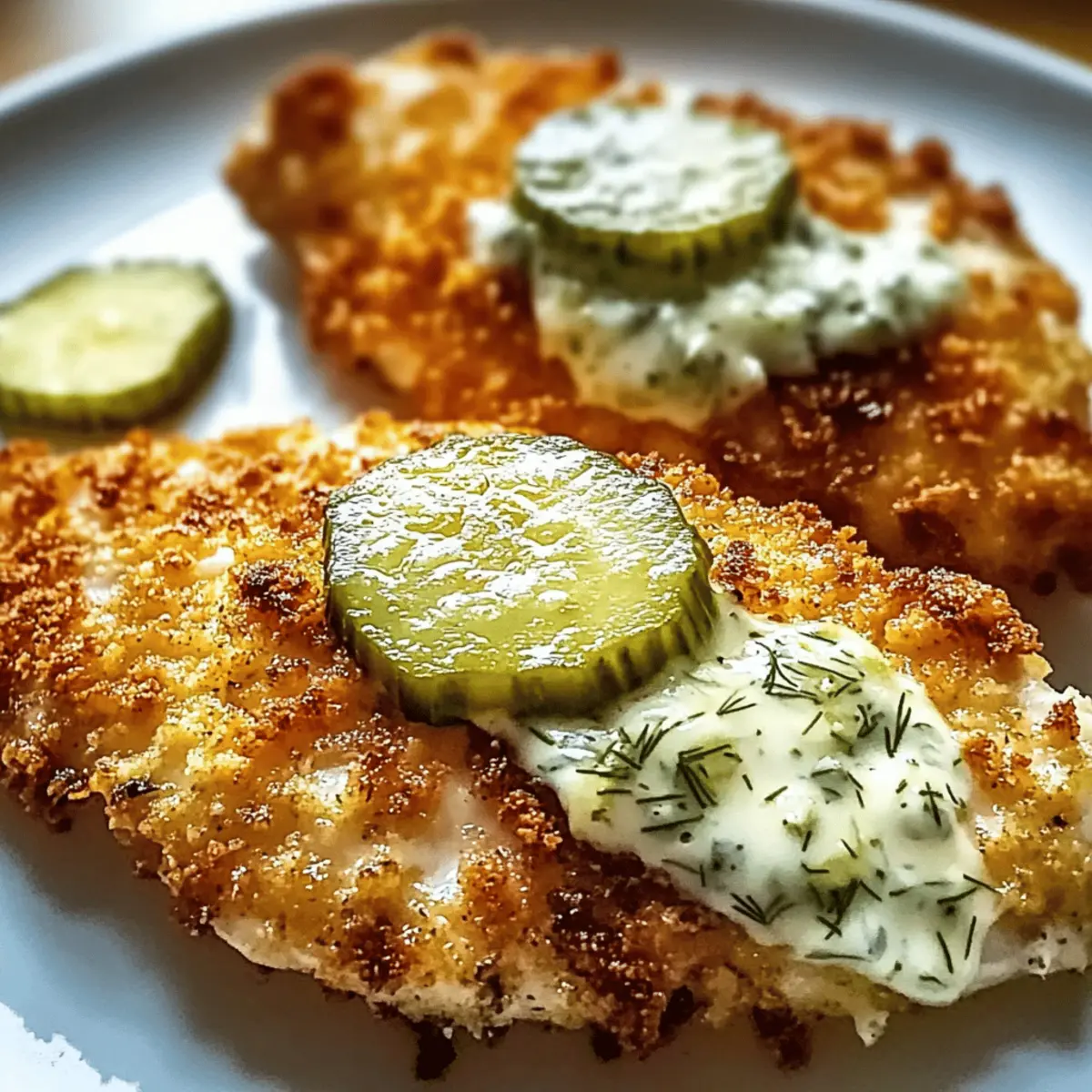 Crispy Dill Pickle Parmesan Chicken q4ceyf