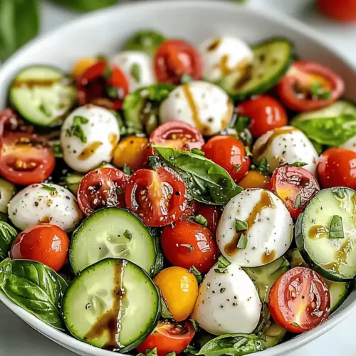 Cucumber Caprese Salad