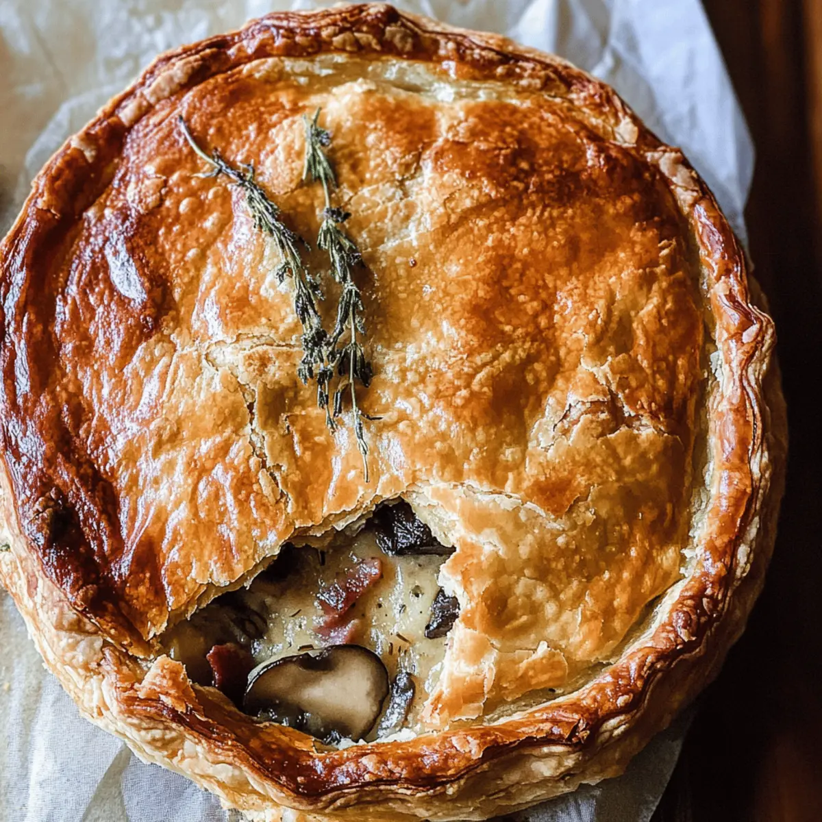 Savory French Chicken and Mushroom Pie for Cozy Nights 1 French Chicken And Mushroom Pie dvm5lg