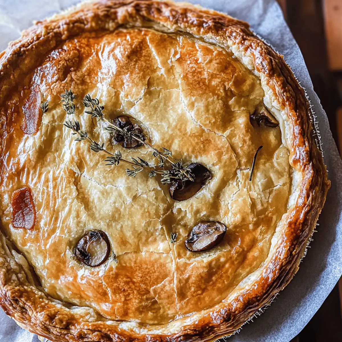 Savory French Chicken and Mushroom Pie for Cozy Nights 3 French Chicken And Mushroom Pie on0kjs