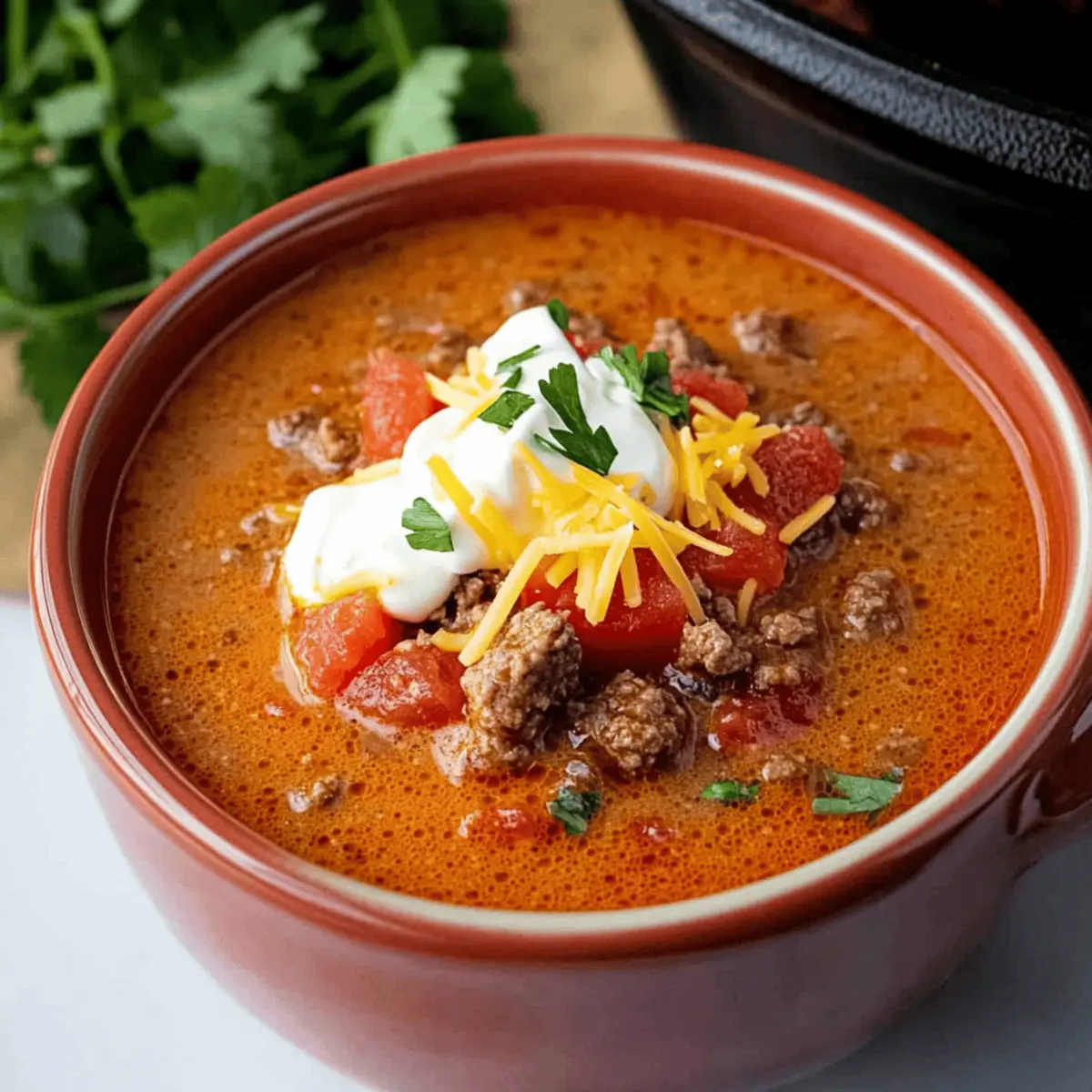 Keto Taco Soup y6sgwf