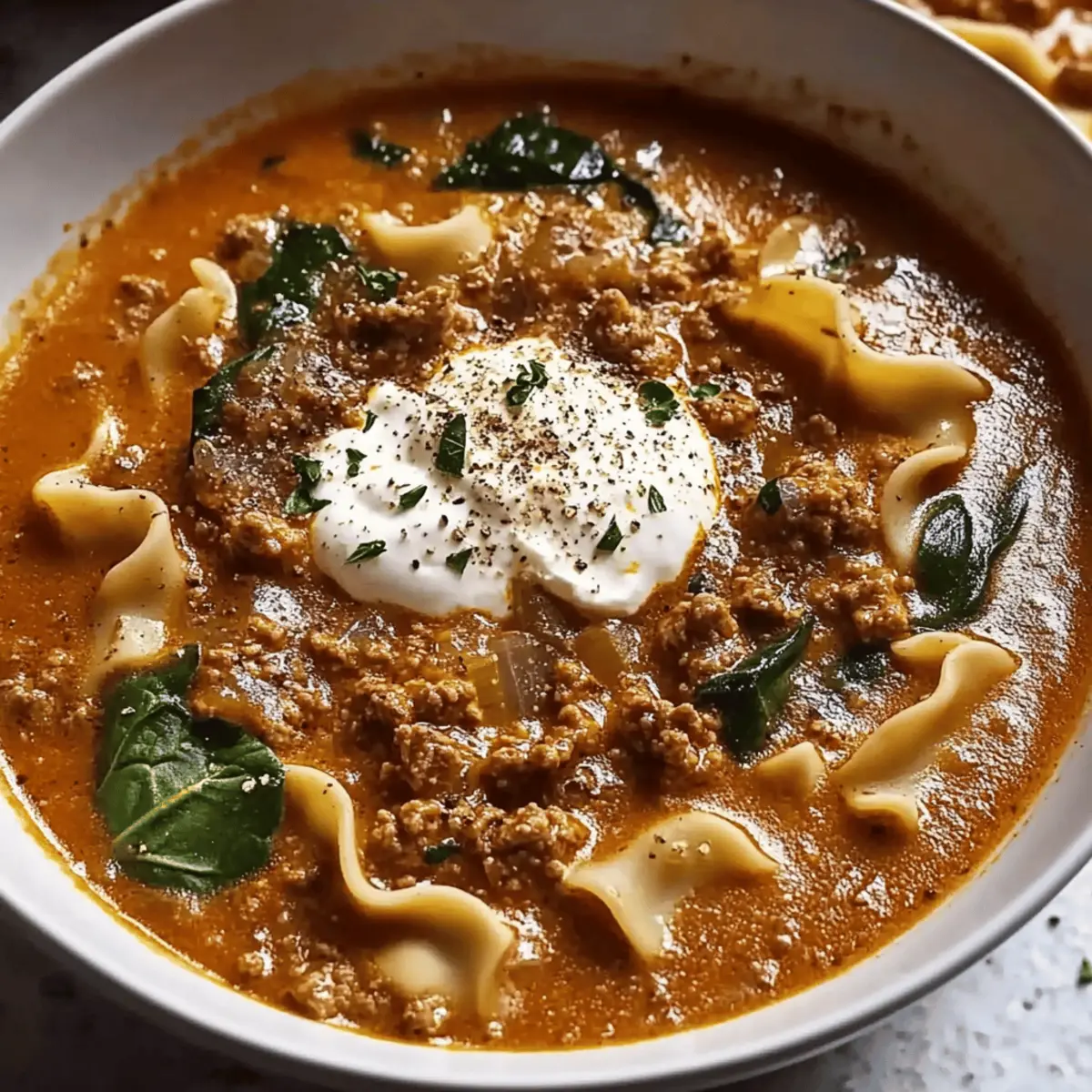 Mouthwatering One Pot Lasagna Soup huh6fq