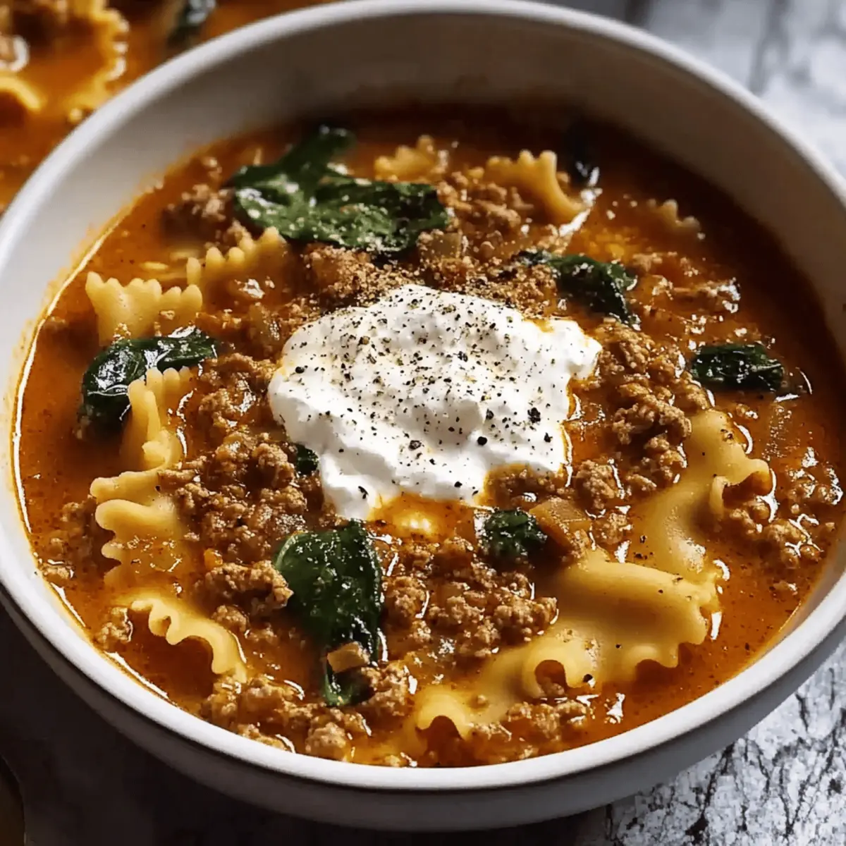 Mouthwatering One Pot Lasagna Soup yevnr4