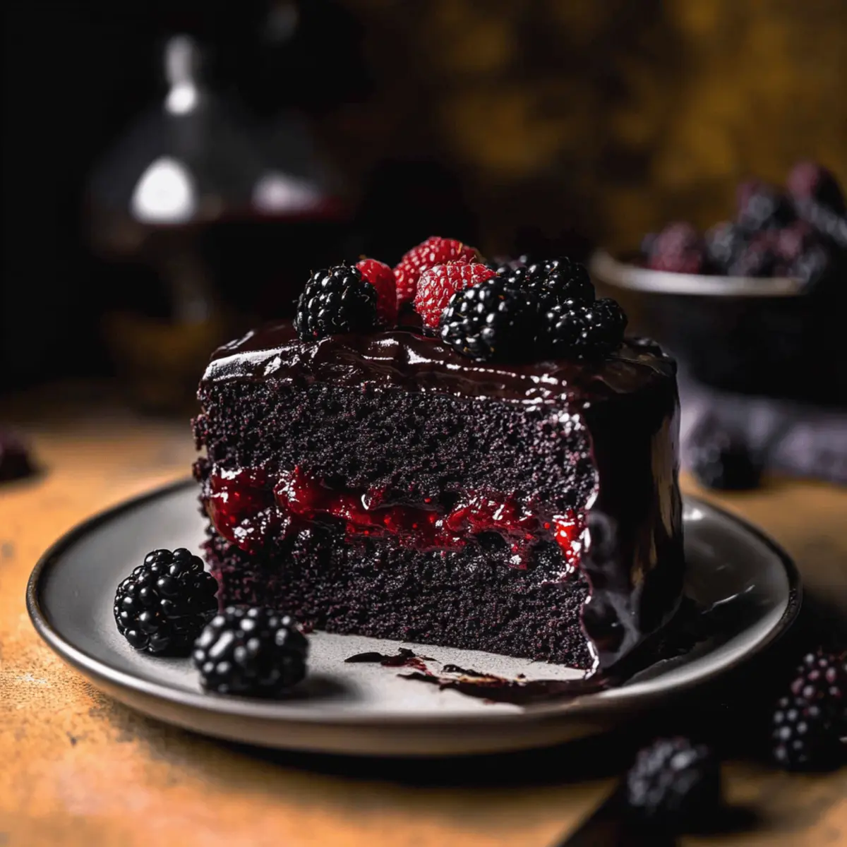 Spooky Black Velvet Halloween Cake zwgqps