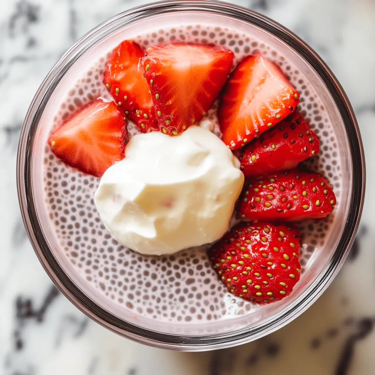 Strawberry Cheesecake Chia Seed Pudding plidhb