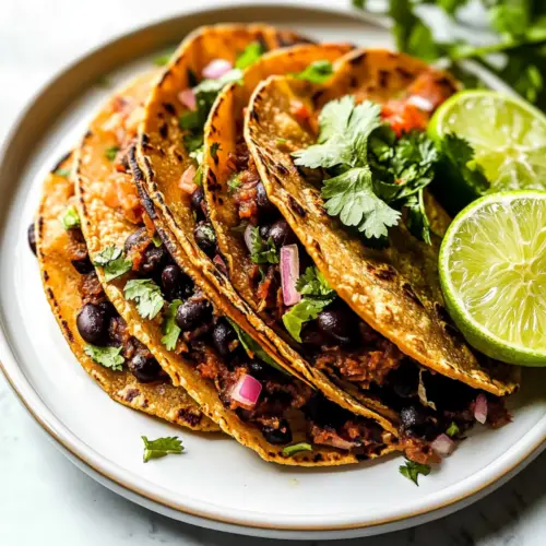 Crispy Black Bean Tacos