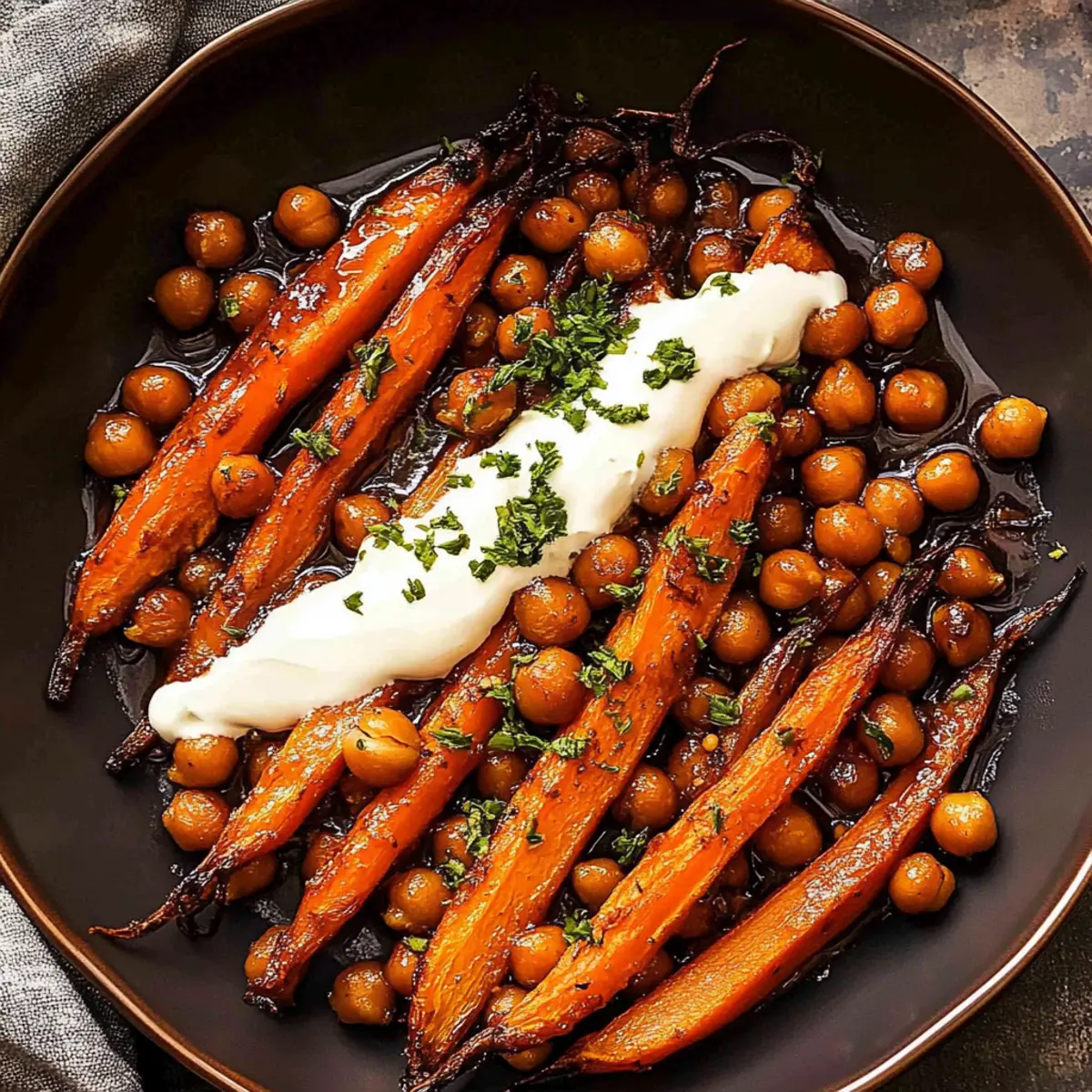 Spicy Maple Roast Carrots with Crispy Chickpeas and Yogurt Sauce 1 43fd5713 d8c8 4a08 970f 2fa73f1cc478tr z6fh3w