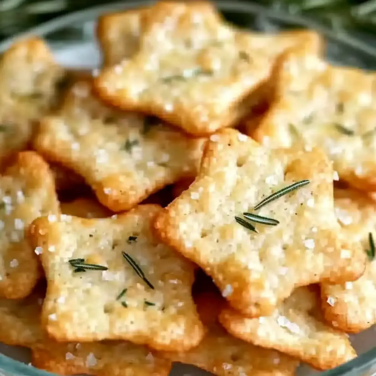 Parmesan Rosemary Crackers