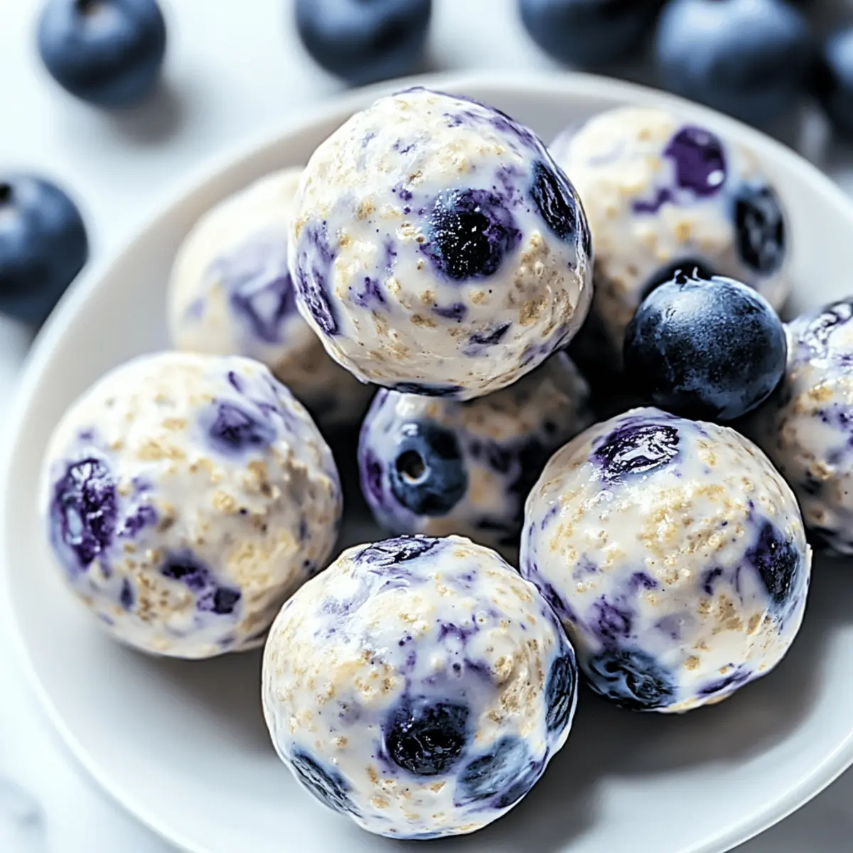 Blueberry Cheesecake Protein Bites dnykah