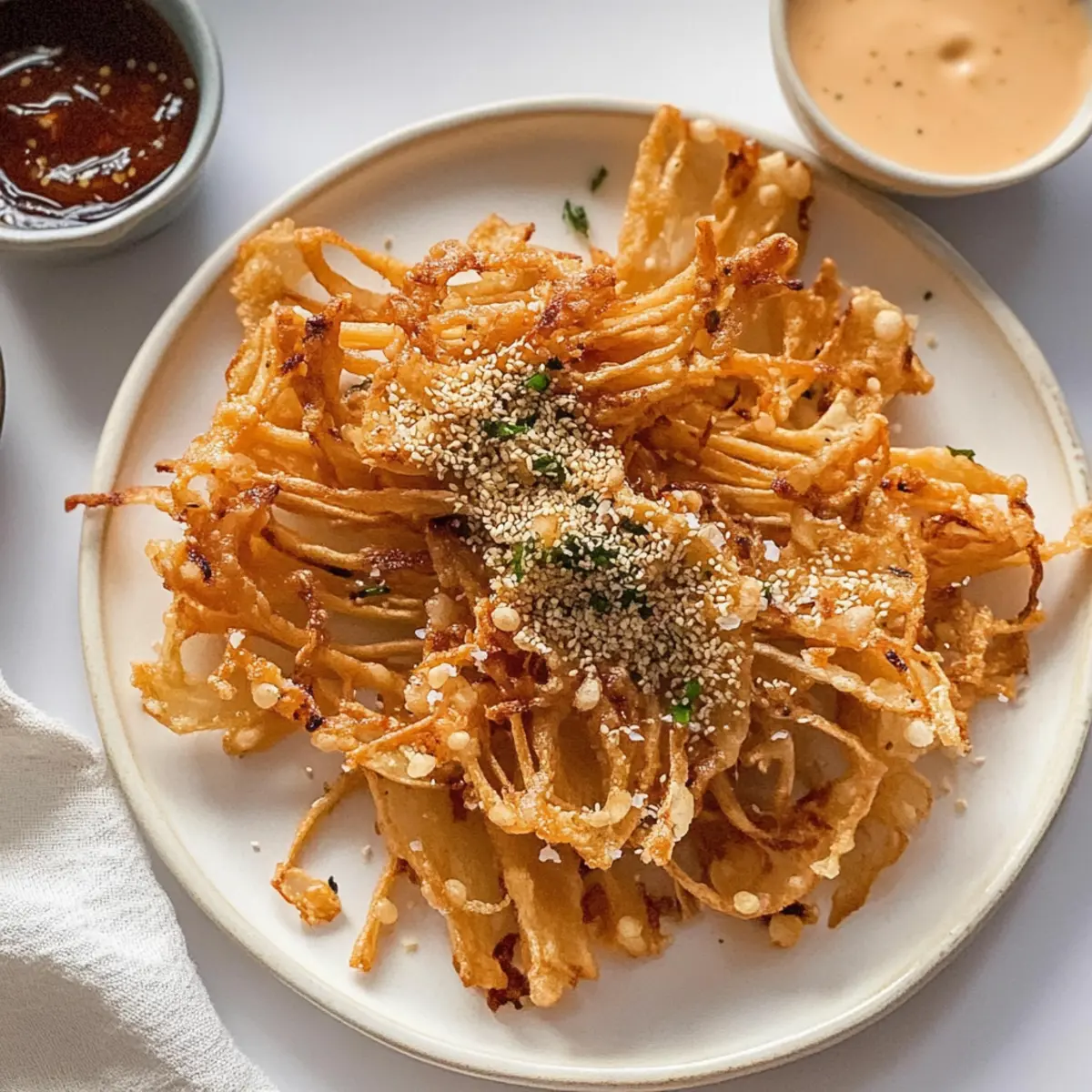 Crispy Fried Enoki Mushroom Bites You Can't Resist 1 Fried Enoki Mushroom dwb96j