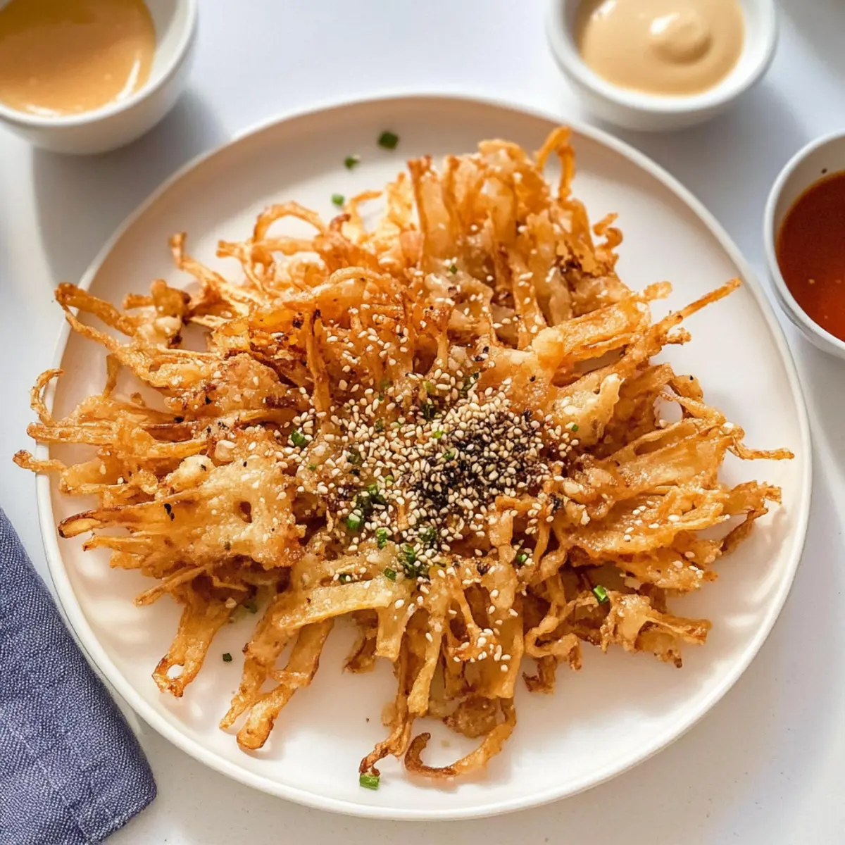 Fried Enoki Mushroom qkfilw