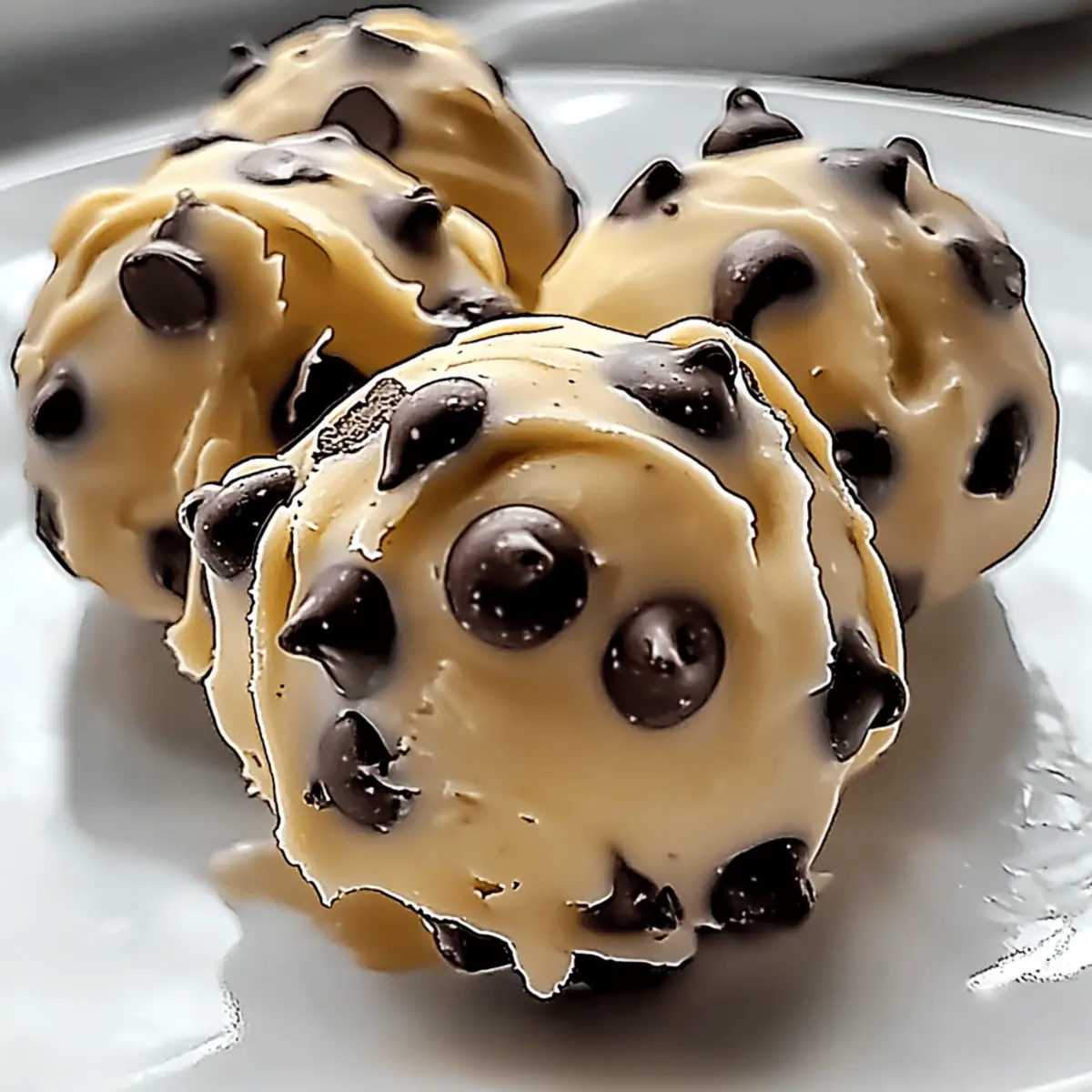 Frozen Greek Yogurt Peanut Butter Bites with Chocolate Chips ctof4j